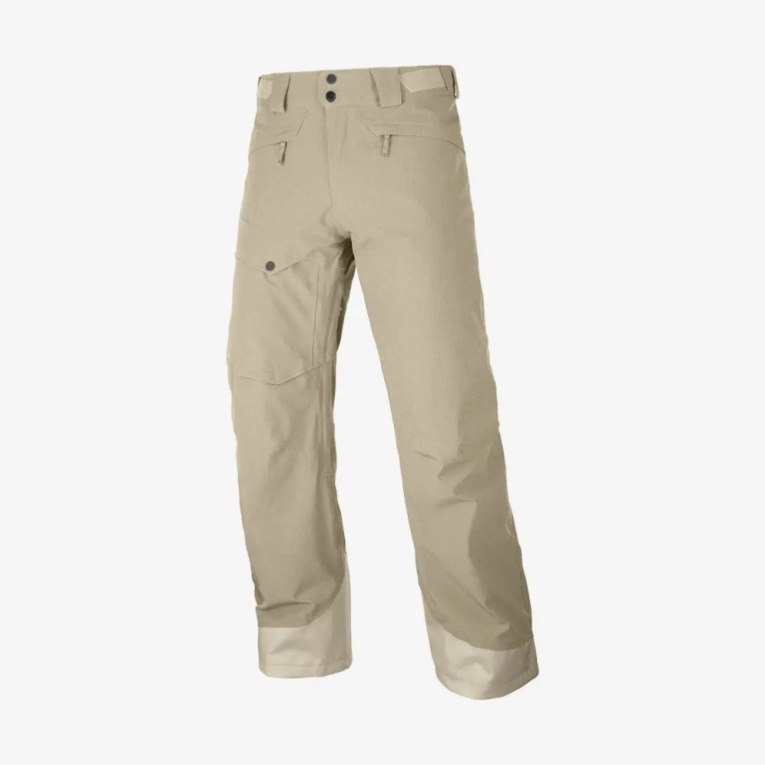 Khaki Salomon Untracked Men's Ski Pants | IE MV9057